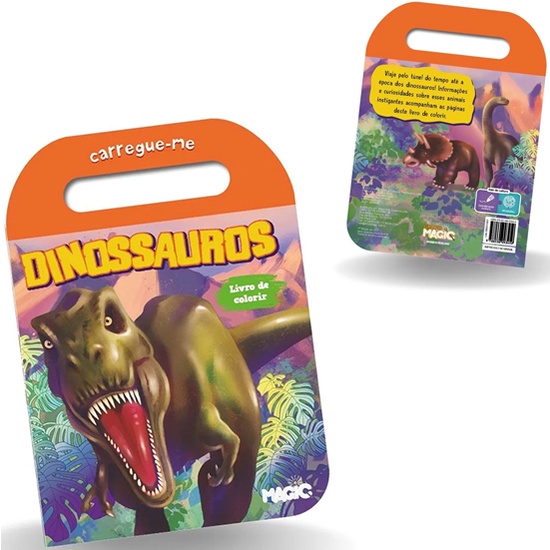 Livro para colorir - Carregue-me - Dinossauros