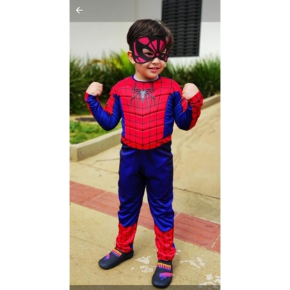 Fantasia Homem Aranha com Enchimento Tam 4, Roupa Infantil para Menino Homem  Aranha Usado 82715343