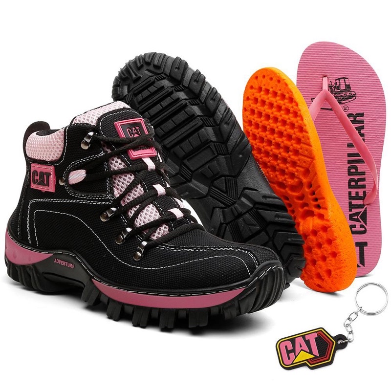 bota caterpillar feminina + brindes a pronta entrega!! | Shopee Brasil