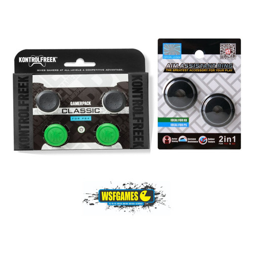 Kontrol Freek Gamer Pack Classic + Control Shot Silicone - Controle Ps4 / Ps5