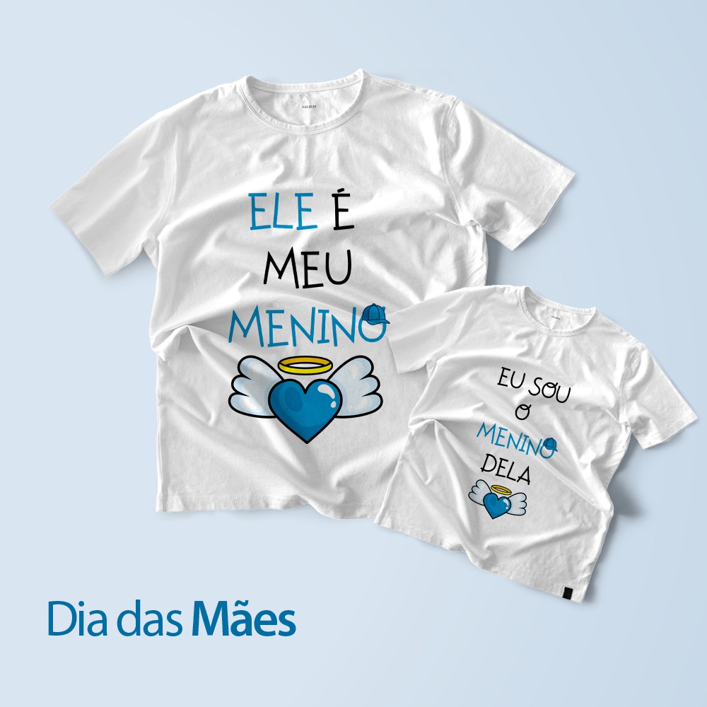 Camisa dia das maes mae sales e filho