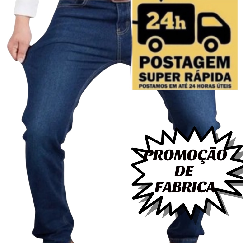 Calça Masculina Jeans Para Usar Com Botina Bota Barra Larga Básica De  Trabalho Serviço Mecânico Borracharia Pedreiro Fazenda