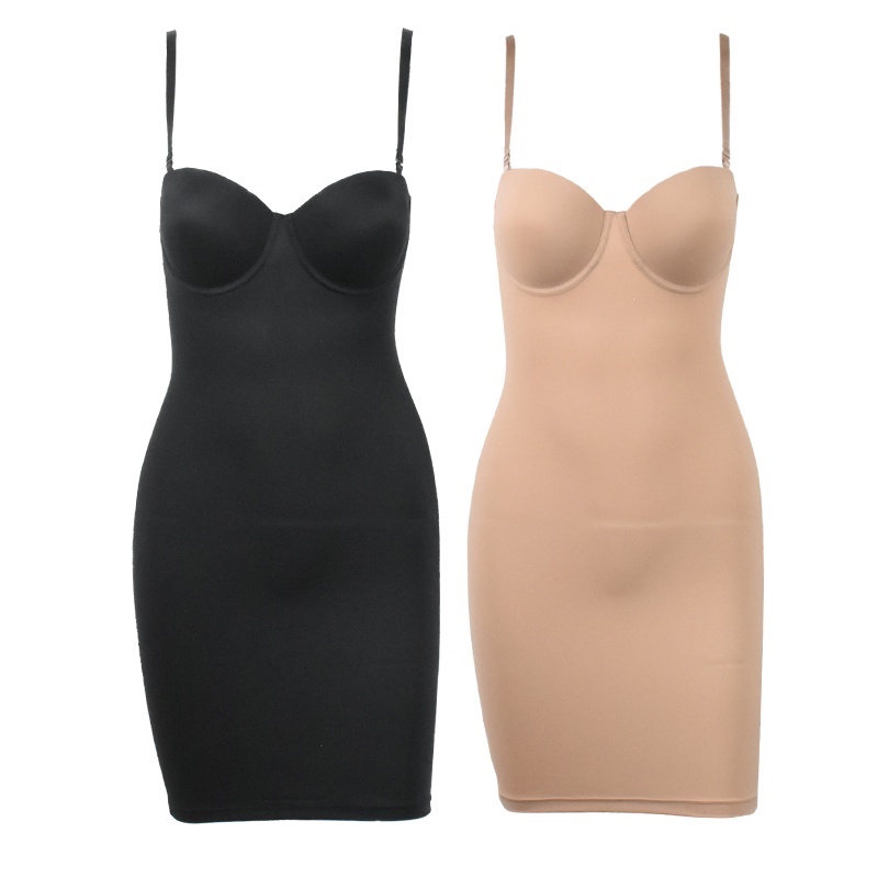 Mulheres Body Shaper Strapless Deslizamentos Completos para Sob