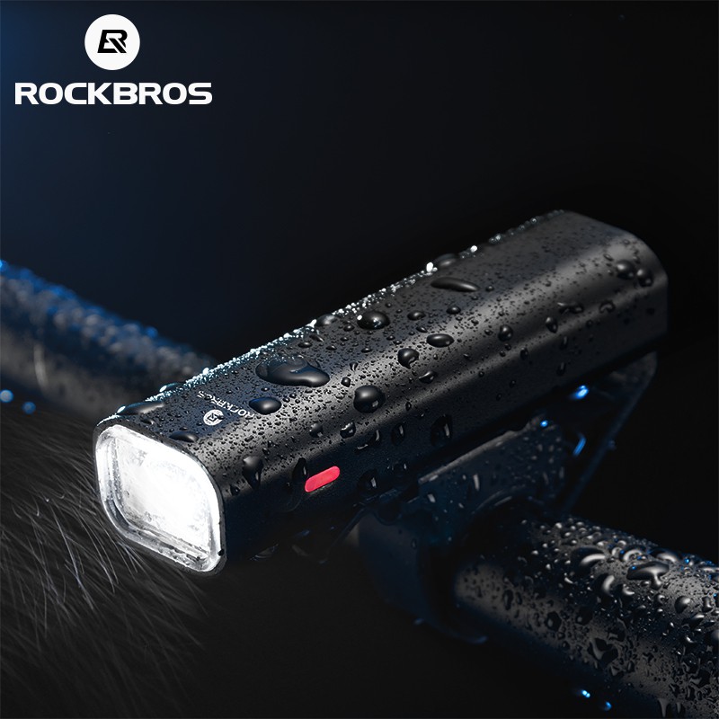 Luz De Bicicleta ROCKBROS USB À Prova De Chuva LED Recarregável 2000mAh MTB Farol Dianteiro Lanterna Ultraleve De Alumínio De Bicicleta:bc02t601