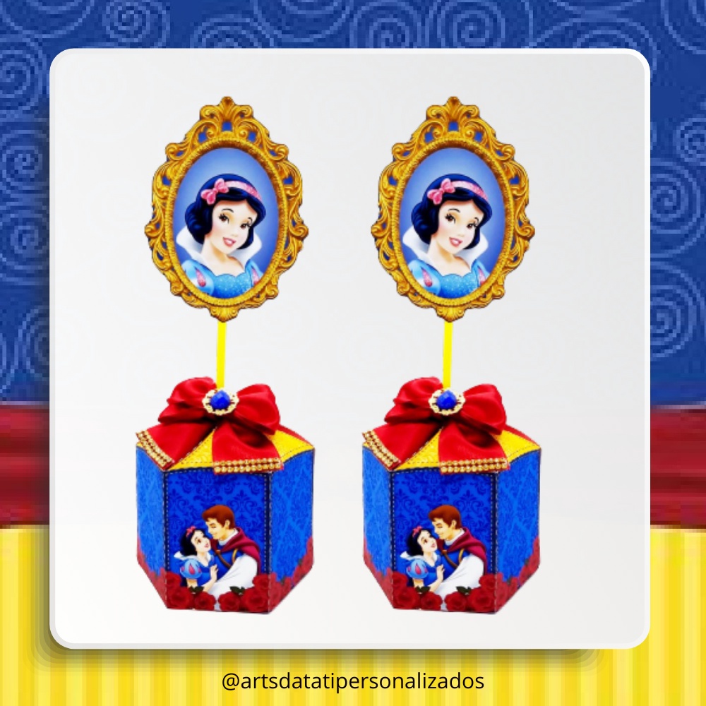 Caixa Sextavada Branca De Neve Shopee Brasil 8613