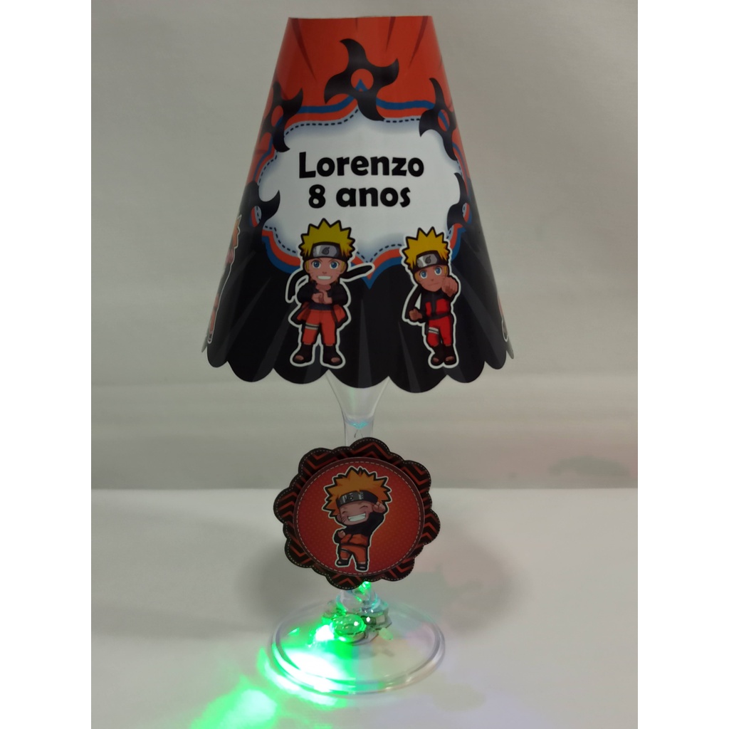 Abajur De Mesa De Led Naruto Uzumaki Jutsu