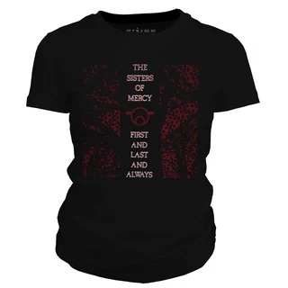 Camiseta feminina 100% algodão Dasantigas com estampa - The Sisters of Mercy - First and Last and Always.