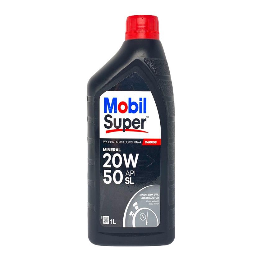 Oleo 20w50 Mobil Super API SL - 1 Litro | Shopee Brasil