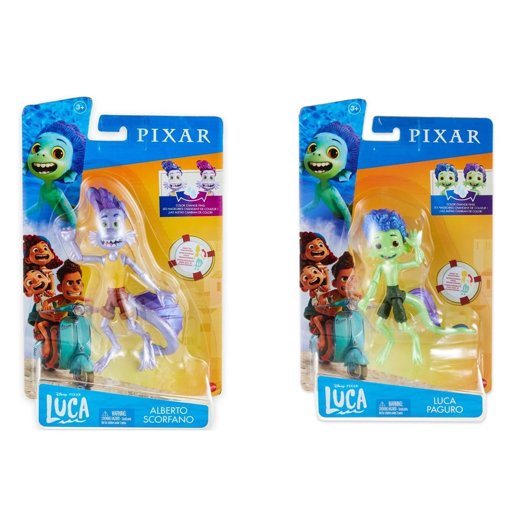 ​Disney and Pixar Luca Alberto Scorfano Action Figure Movie Toys, Highly  Posable with Color Change Elements, Swappable Parts & Authentic Look