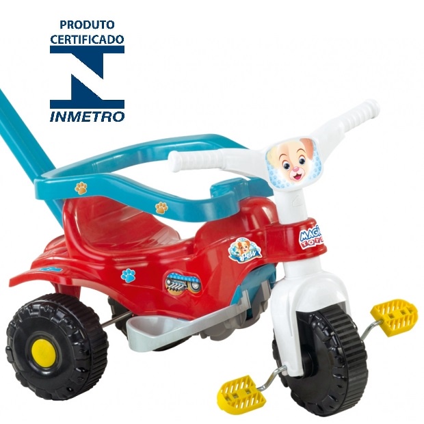 Velotrol Triciclo Motoca Motinha Tico Tico Infantil - Azul