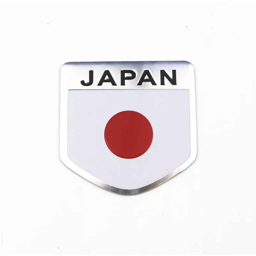 Emblema Bandeira Japão Tuning Para Honda Civic HR-V em Alumínio