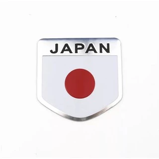 Emblema Bandeira Japão Tuning Para Honda Civic HR-V em Alumínio