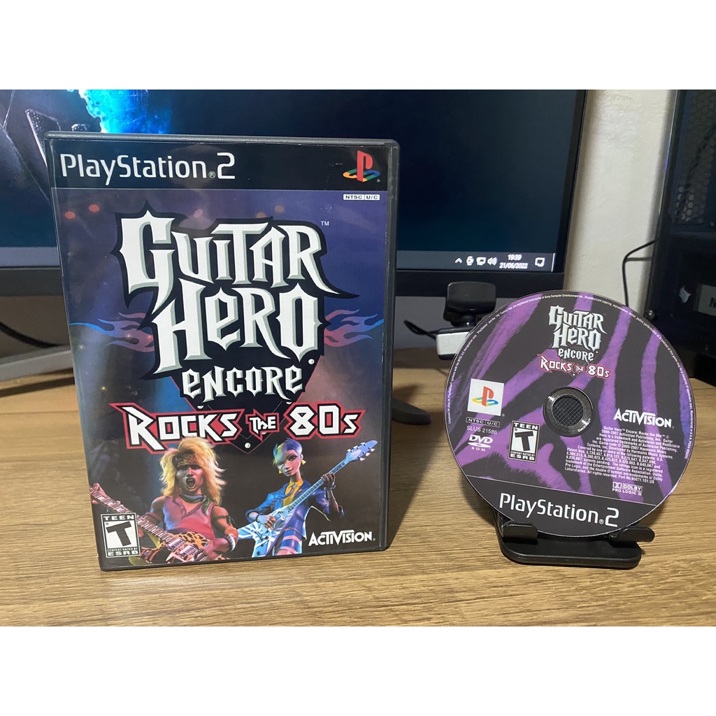 Guitar Hero Encore Rocks the 80s para PS2 Shopee Brasil