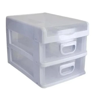 Mini Porta Tudo Organizador Gaveteiro Mesa Com Estojo 2 Gave
