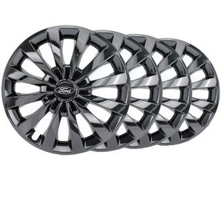Jogo 4 Calotas Passat Aro 13 Black Ford Ka Ecosport