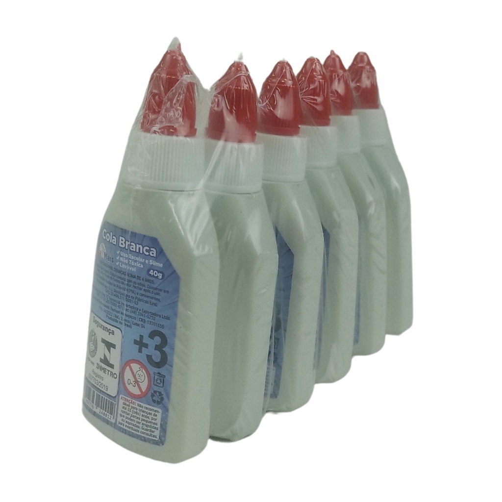 COLA BRANCA 40G PCT C/6 UN REF:708
