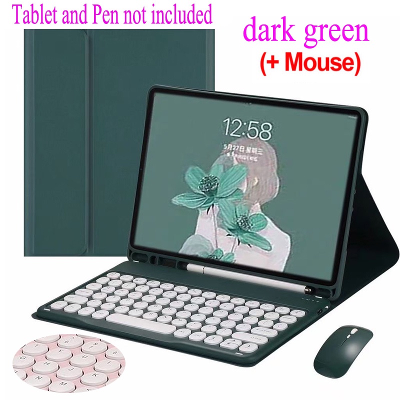 Sem Fio Teclado Capa por Samsung Galaxy Tab S6 Lite 10.4 SM-P610