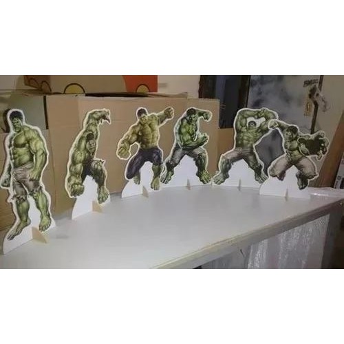 Hulk - 10 Displays De Festa De 20cm Totens | Shopee Brasil