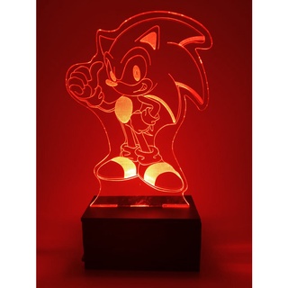 Luminária Sem Fio, Tails Verde Personagem Do Sonic
