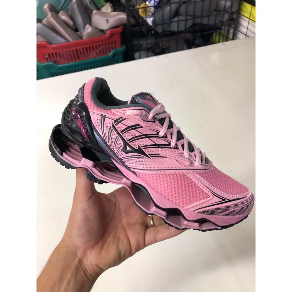 Mizuno prophecy 8 feminino preto store e rosa