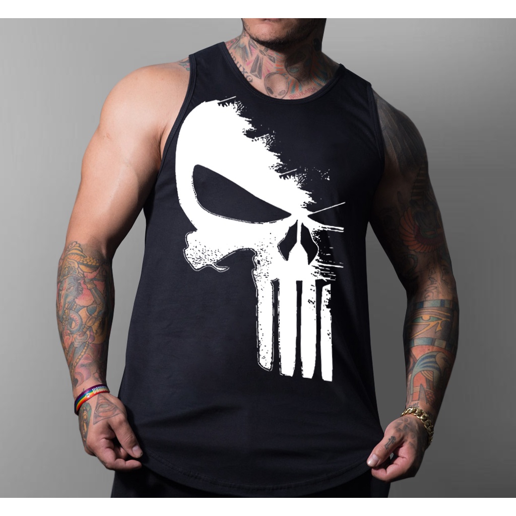 Regata oakley masculina skull tank preta em Promoção na Americanas