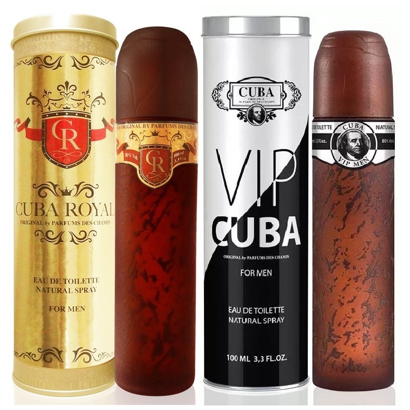 KIT 2 PERFUME CUBA PARIS ROYAL + VIP FOR MEN 100ml EDT - MASCULINO ...