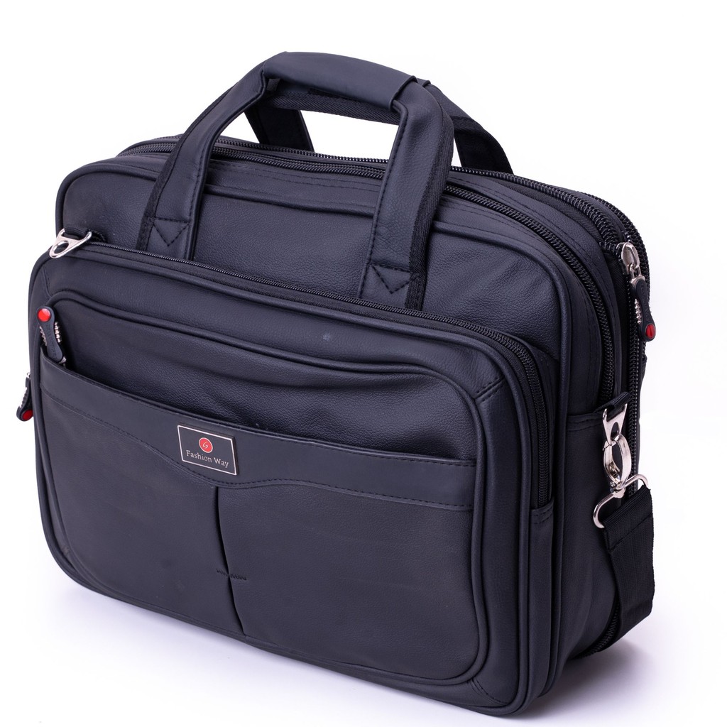 Bolsa Masculina Transversal Couro Carteiro Ombro para Notebook