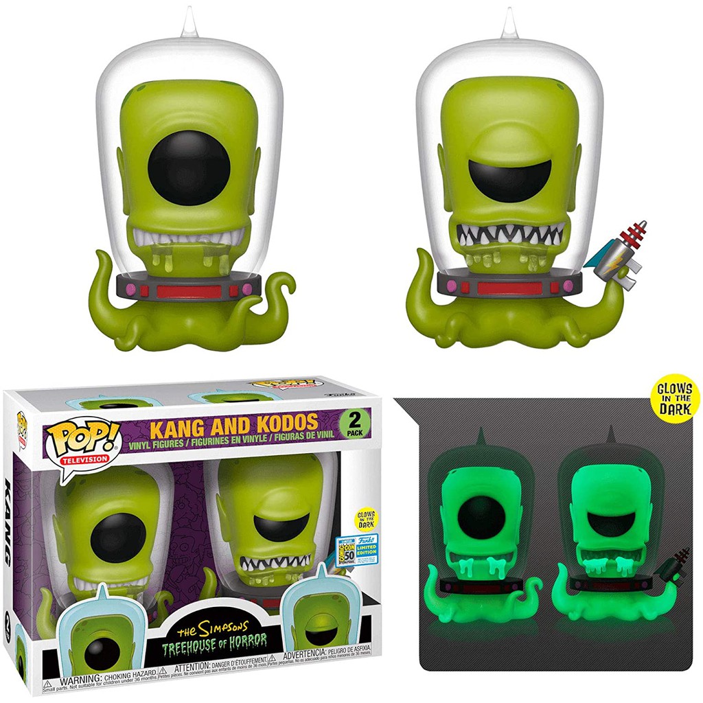 Funko Pop Kang and Kodos - The Simpsons Treehouse of Horror - 2 Pack ...