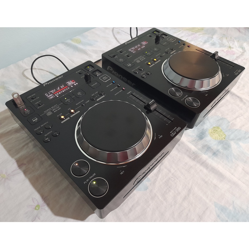 CDJ 350 Pioneer DJ Par Black | Shopee Brasil