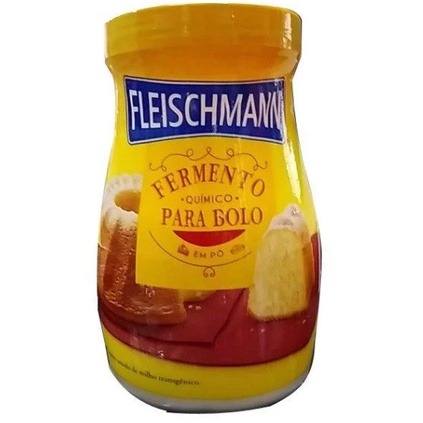 Fermento Químico para Bolo em Pó Fleischmann 250g | Shopee Brasil