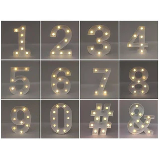 Letra Luminária Led 3 D Luminosa De A - Z Numero 0-9 01 Un. em Oferta na Shopee