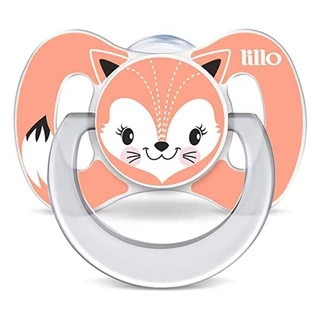 Chupeta Bico de Silicone Funny Animais 0m+ Rosa - Lillo em Oferta na Shopee