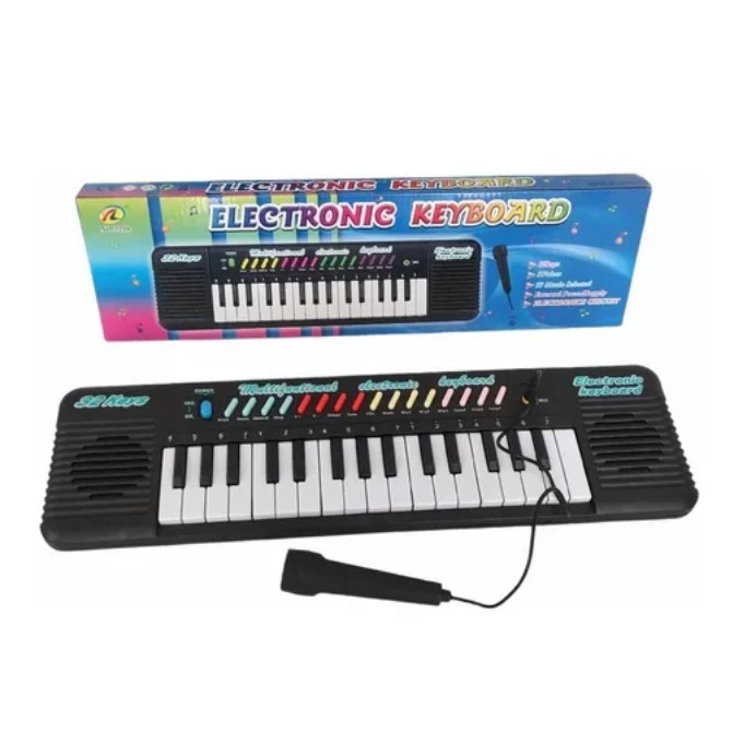 Brinquedo Infantil Teclado Piano Musical com Karaoke - Chic Outlet