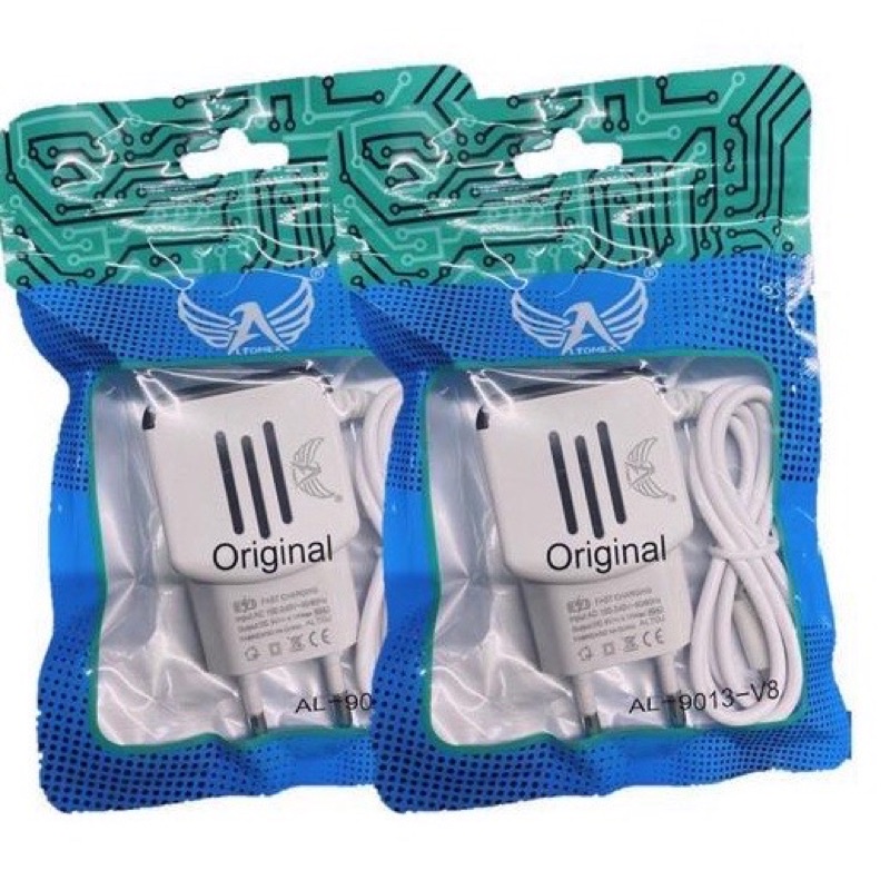 Carregador Micro USB V8 ou tipo-c 2 USB 3.1A Altomex AL-9016-V8