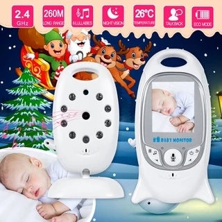 Babá Eletrônica Sem Fio Da Câmera Monitor Do Bebê 2 Polegada Rádio Video Nanny Night Vision Walkie Talkie Monitoramento Da Temperatura 8 Lullaly