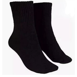 6 pares Meia Soquete PRETA CANO MÉDIO lisa Masculina Adulto N 37 ao 44 meias pretas masculino HR