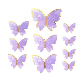 Em promoção! Cor-de-rosa Roxo Azul Borboleta Decoração Do Bolo Feliz Aniversário  Bolos Topper Panificação Artesanal Pintado Romântico Plugin Fr Festa De  Casamento