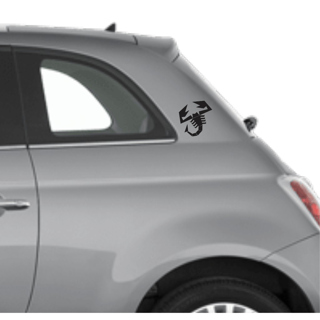 Par De Adesivos Fiat Abarth Logo Escorpião