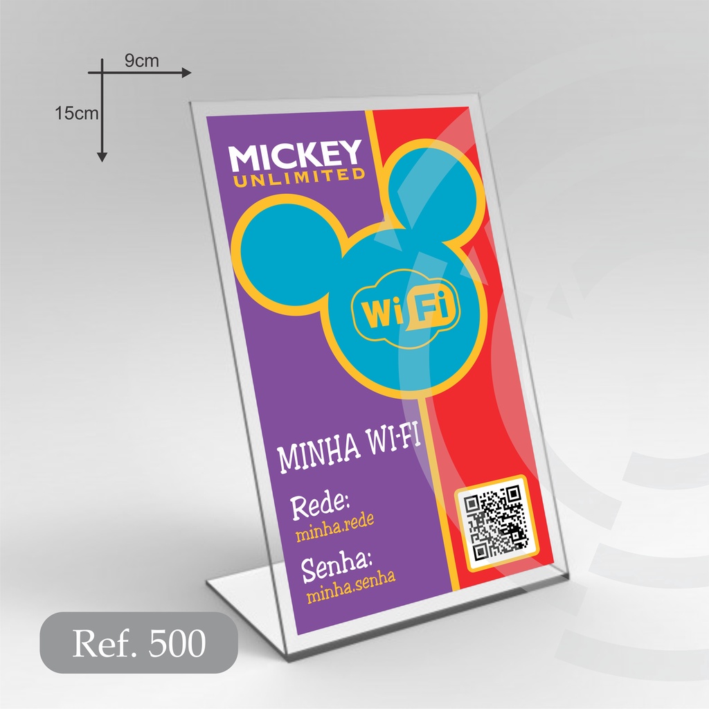 Display Wi-Fi com Qr Code - 9x15cm | Shopee Brasil