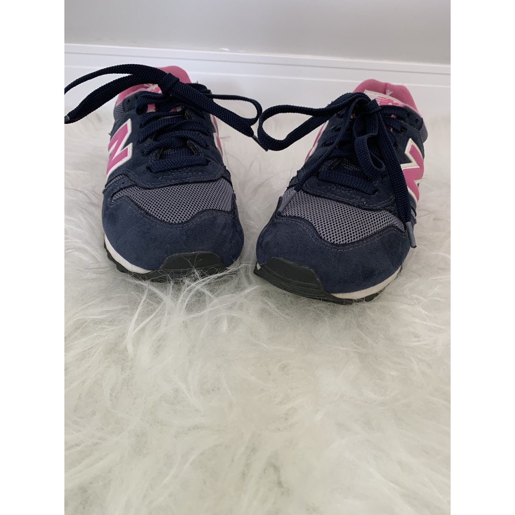 Tenis azul marinho e rosa New Balance original Shopee Brasil