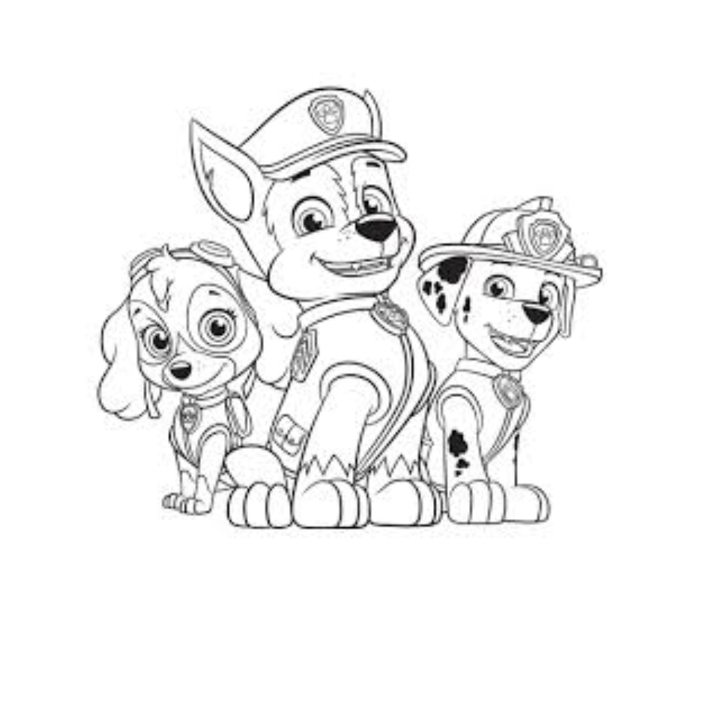Desenhos da Patrulha Canina para colorir, pintar e imprimir  Patrulha  canina para colorir, Patrulha canina desenho, Páginas para colorir