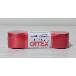 Fita cetim estampa xadrez Gitex® Nº12(48mm) Rolo 10 metros