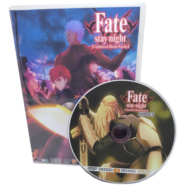Dvd Fate Stay Night Unlimited Blade Works Legendado + Filme