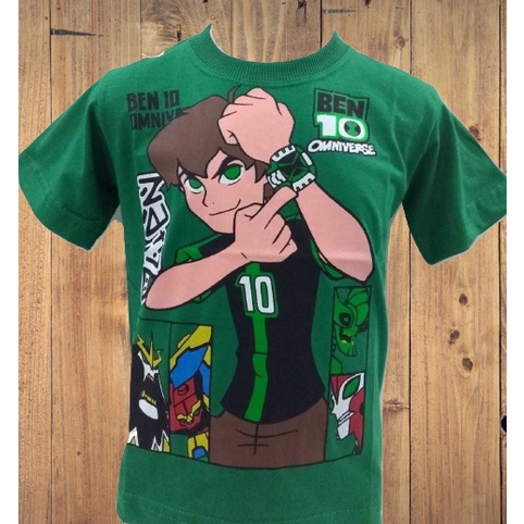 Ben 10 omniverse verde e preto T-Shirt t-shirt preto t camisa