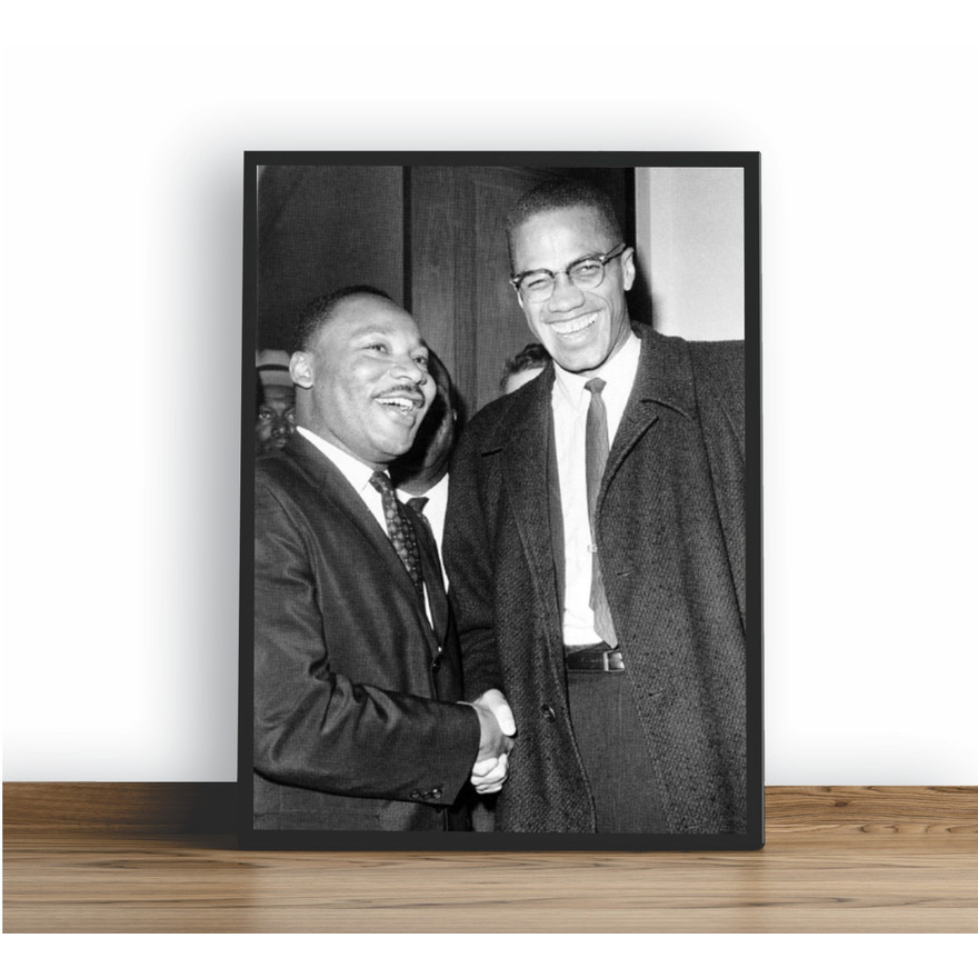 Quadro Decorativo poster Malcolm X Martin Luther King | Shopee Brasil