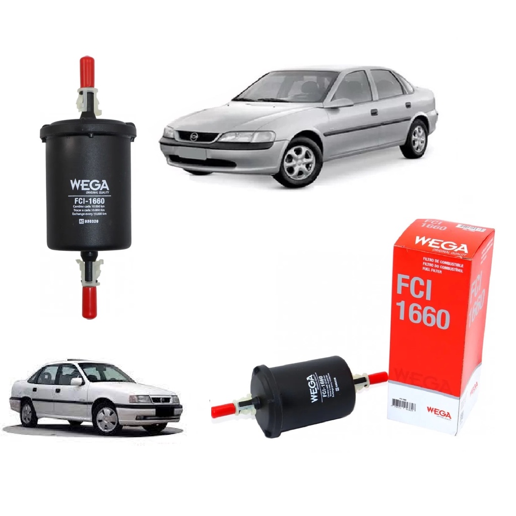 Filtro Do Combustível WEGA Vectra 2.0/2.2/2.4 8v/16v 1997 1998 1999 2000 2001 2002 2003 2004 2005 2006 2007 2008 FCI1660