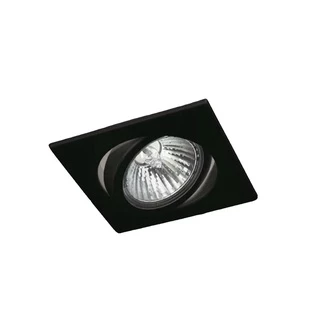 Spot de embutir quadrado direcionável alumínio preto para Led Dicróica Mr16 Gu10