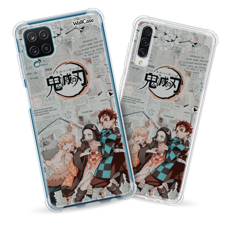 Capinha de Celular Ky01 Kimetsu No Yaiba Demon Slayer Tanjiro Inosuke Nezuko Zenitsu Para Galaxy A01 A02 A03 A10 A11 A12 A21 A22 A30 A31 A32 A50 A51 A52 A71 A72 M22 M32 M51 M52 M62 J4 J6 J5 J7 S20 S21 Fe Plus Lite Core Prime