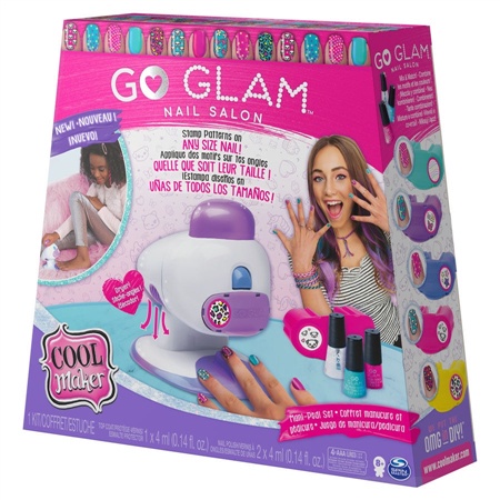 Go Glam Deluxe Nail Kit Stamper Maquina para Personalizar Unhas