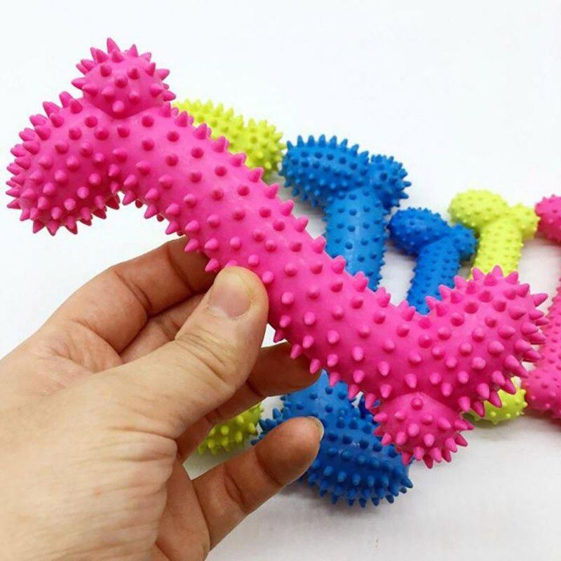 kit com 10 Brinquedo Pet Mordedor Anti-Stress Osso Cravo cachorro